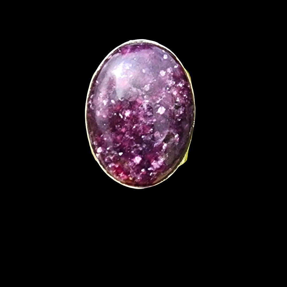 Jay King sterling silver chunky Purple Lepidolite ring size 7.5 jewelry