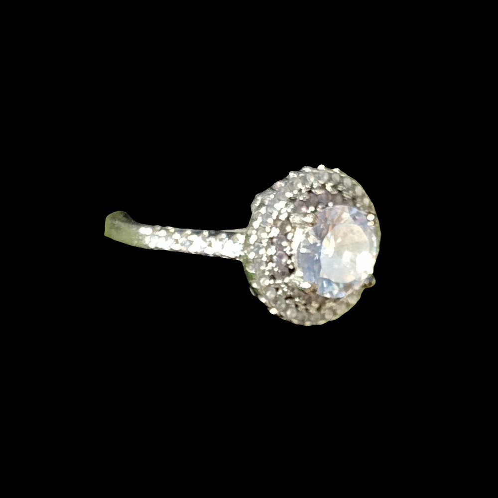 925 sterling silver ring with cubic zirconia size 5.5 great promise engagement