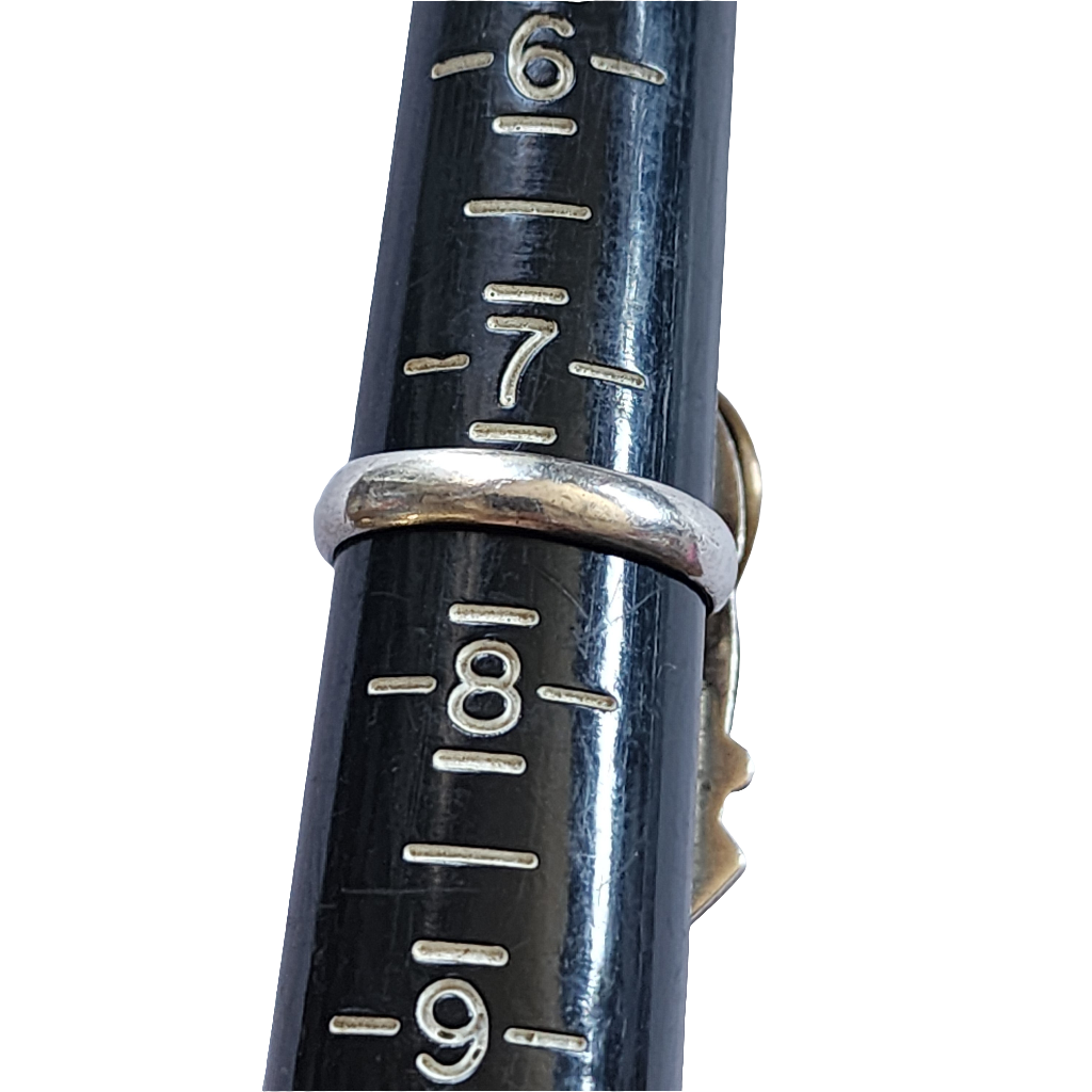 950 Silver carved face lapis ring size 7.5