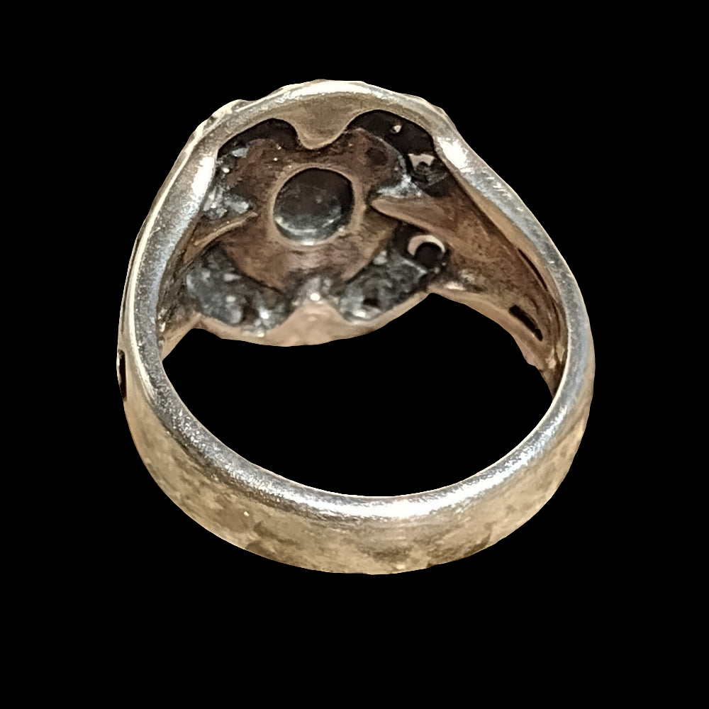 Sterling silver ring by Reliious by Carolyn Pollack size 7.75 blue stone jewelry