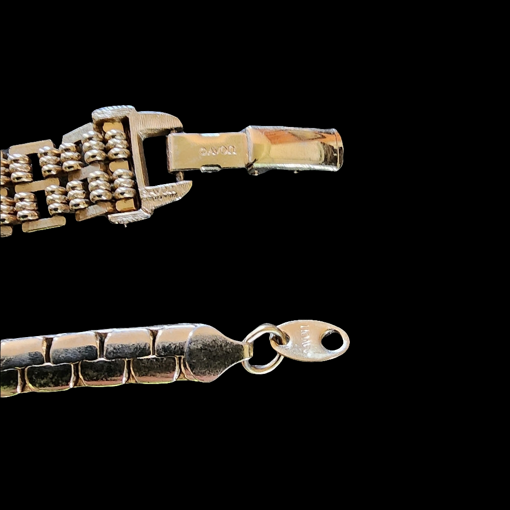 Bundle lot Vintage Avon 3 Bracelets gold tone fashion costume jewelry