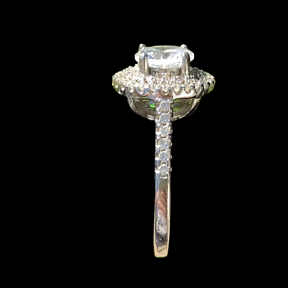 925 sterling silver ring with cubic zirconia size 5.5 great promise engagement