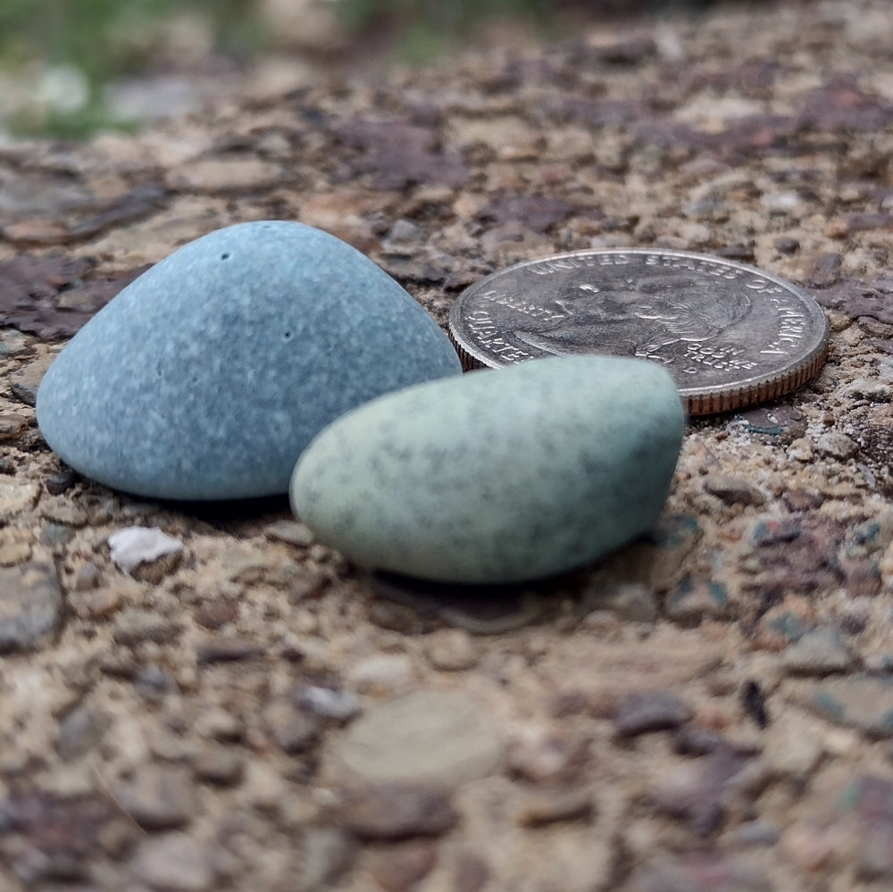 Leland blue and green stone slag rocks