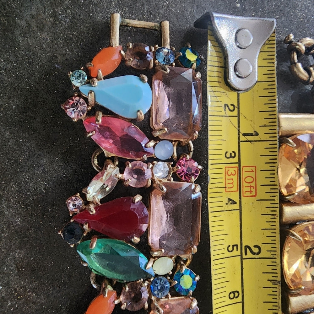 Fashion costume jewelry bracelets by J Crew bundle lot Rhinestone