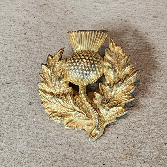Scottish thistle barrette badge pin brooch