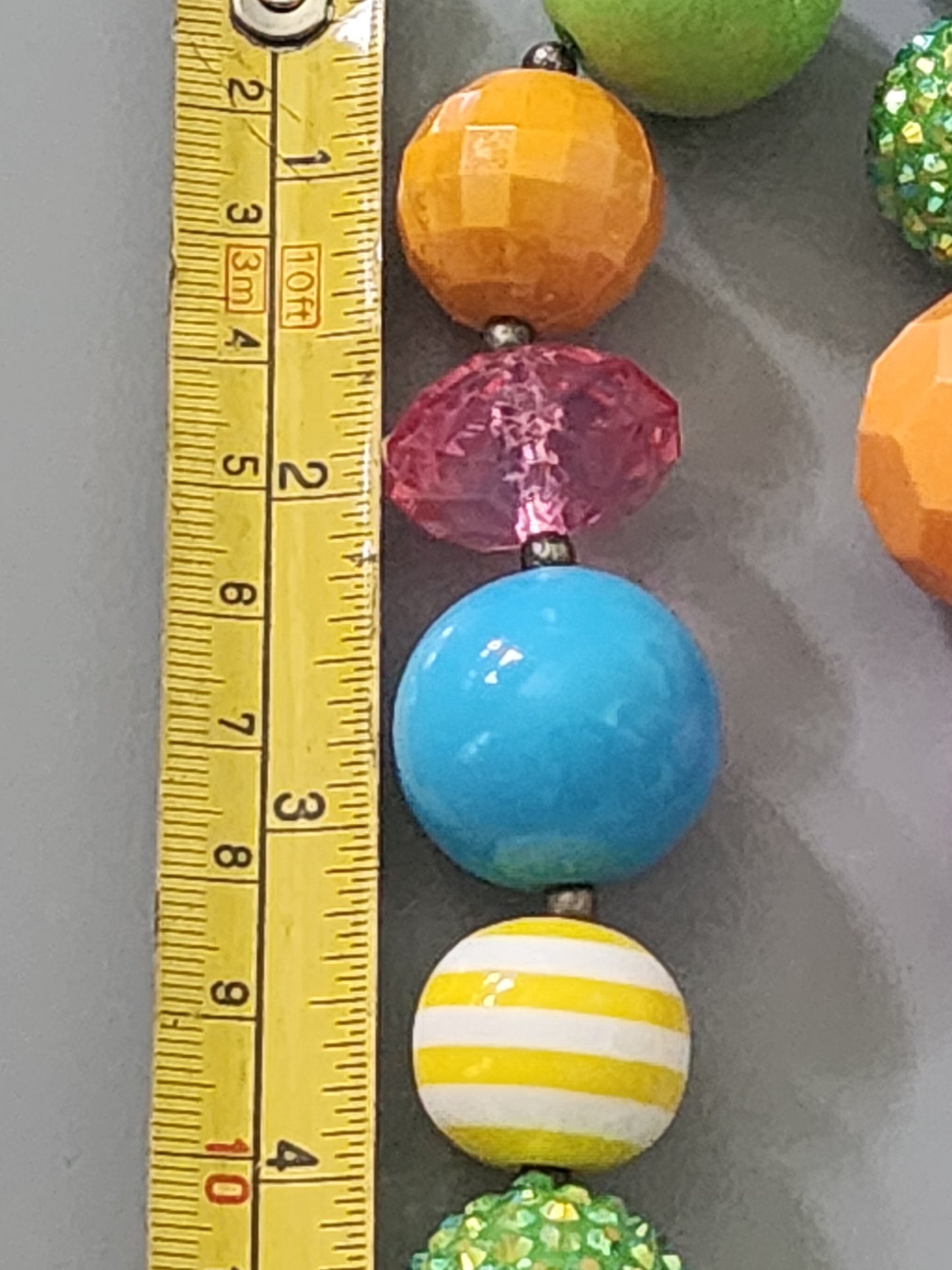 Unicorn bubble gum beads beads fun necklace