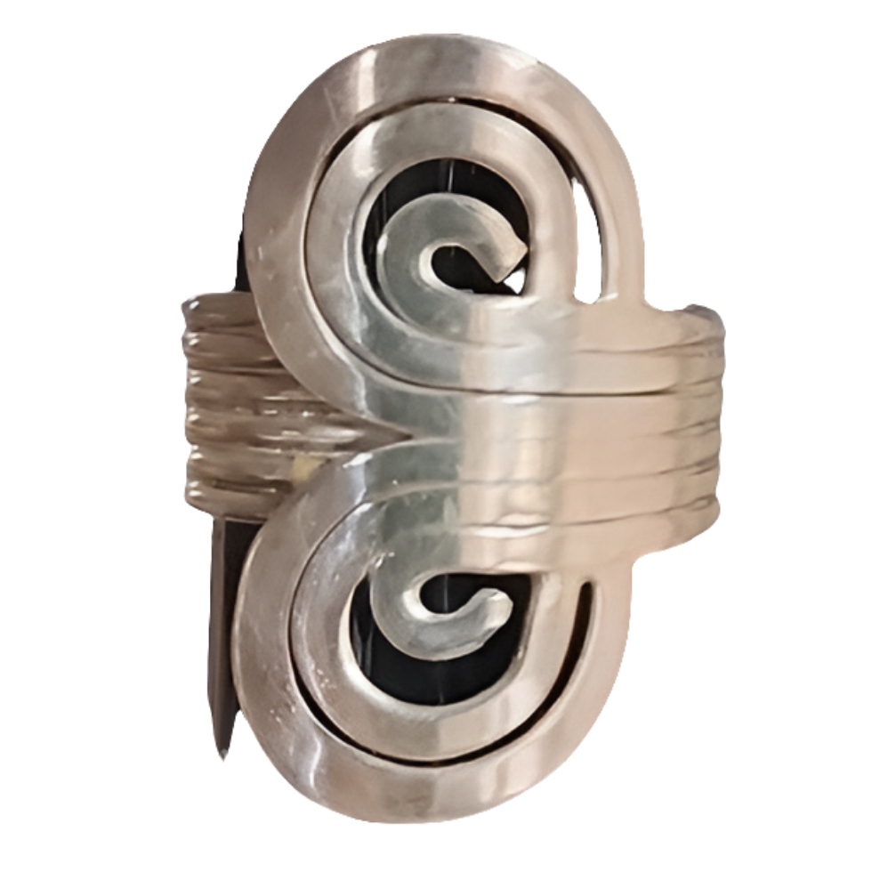 Mexico Sterling Silver mid-century modern ring size 10 unisex fine Jewelry