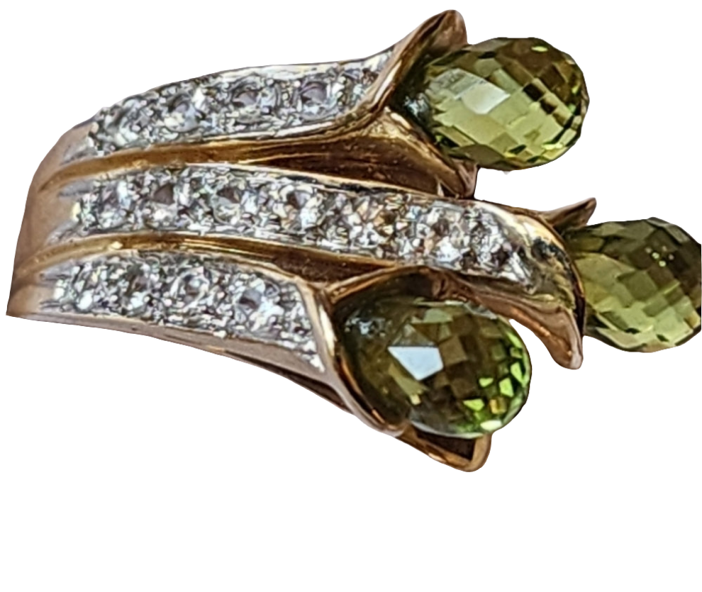 10k yellow gold green peridot ring size 7 fine jewelry is a great way to invest