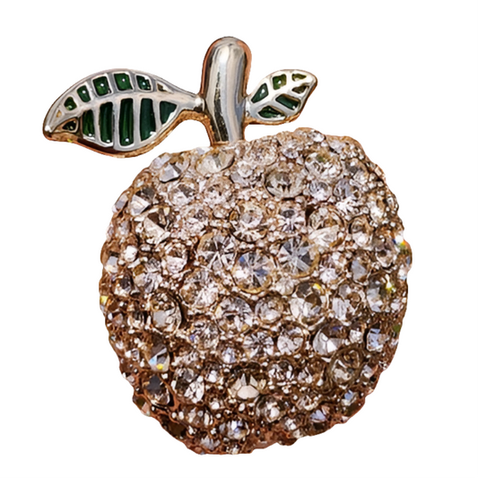 Designer Marc by Marc Jacobs huge chunky rhinestone apple ring size 6 to 8 bling