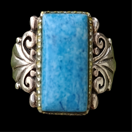 Vintage Sterling silver ring possibly blue lapis size 5.5
