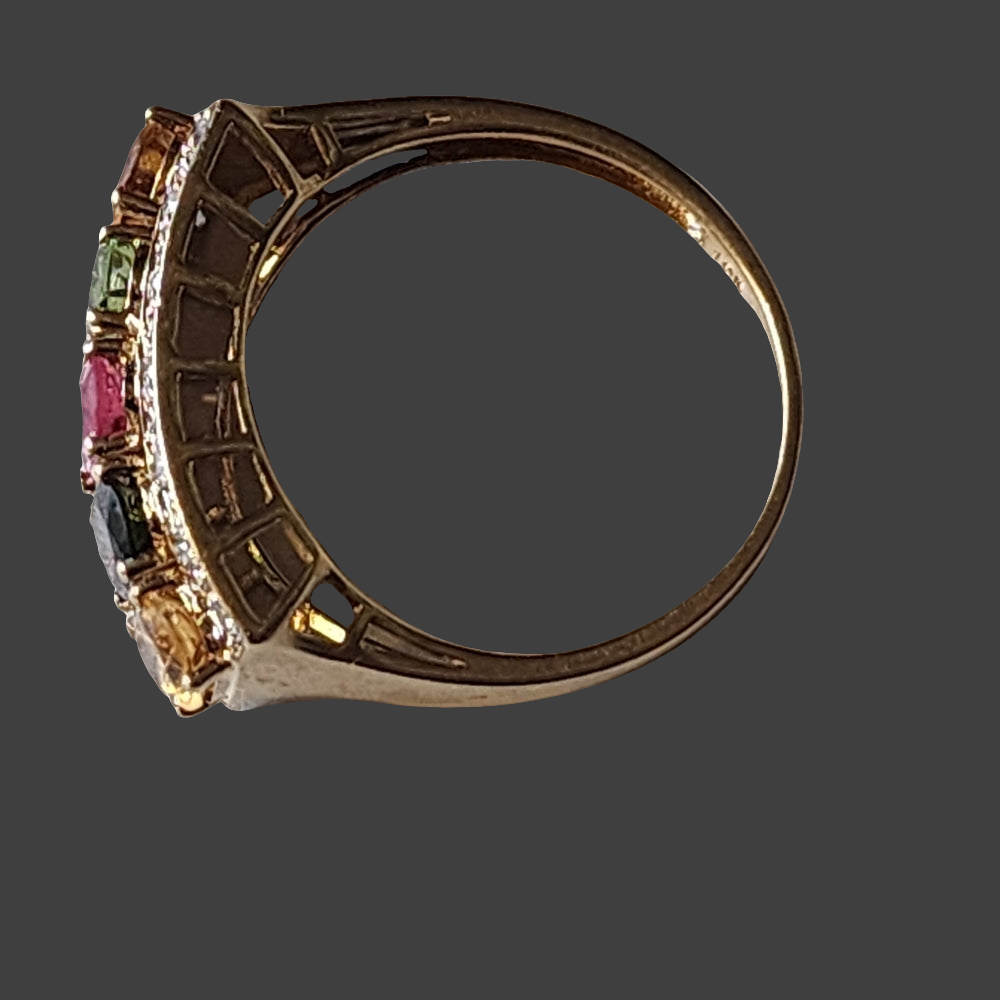 10k karat yellow gold multi gem ring size 8 also gold is a great investment