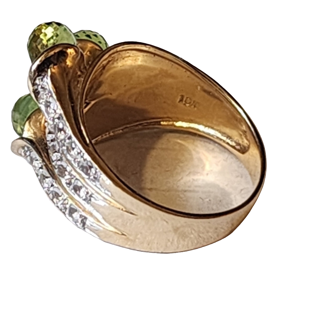 10k yellow gold green peridot ring size 7 fine jewelry is a great way to invest