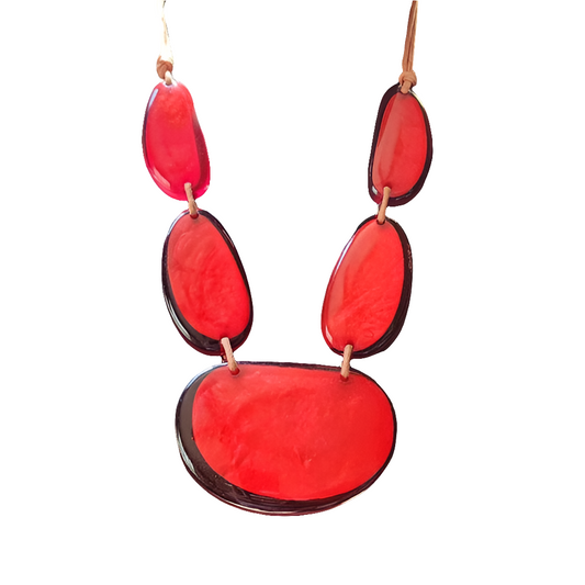 Acrylic chunky retro statement fashion jewelry necklace