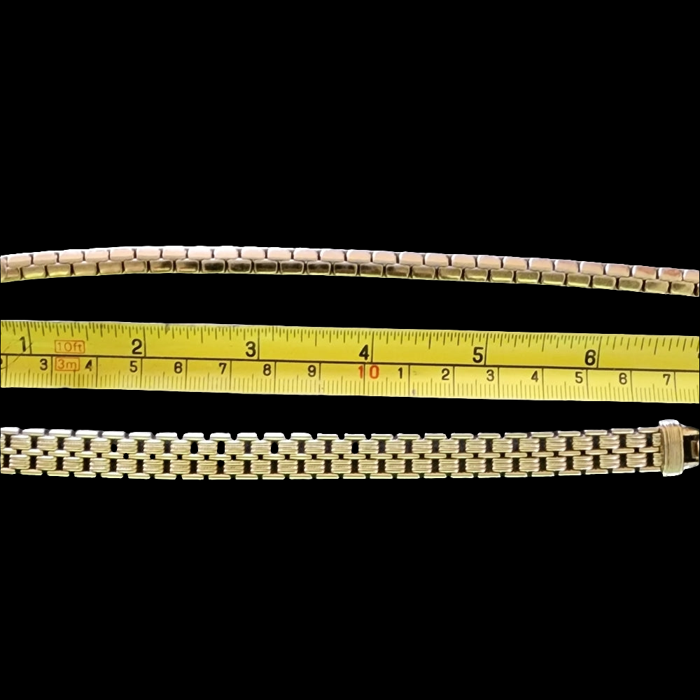 Bundle lot Vintage Avon 3 Bracelets gold tone fashion costume jewelry