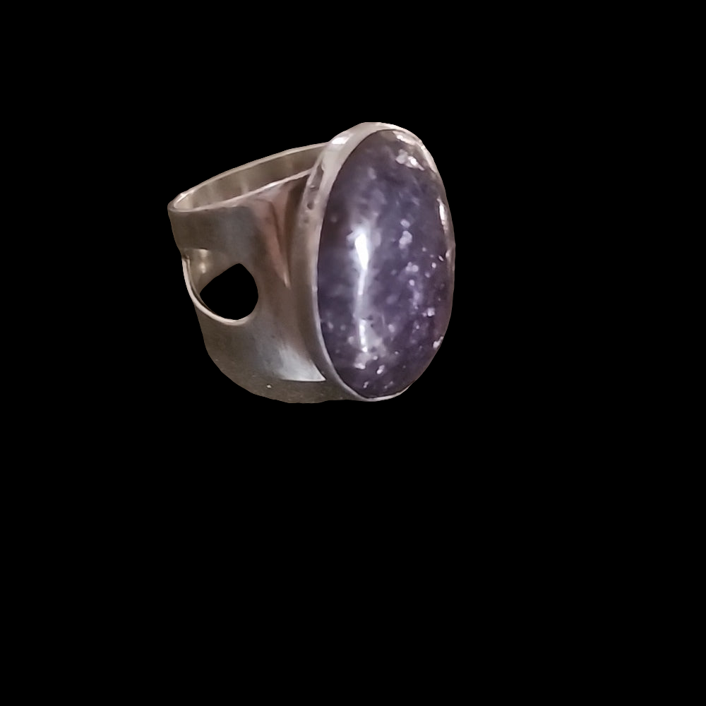 Jay King sterling silver chunky Purple Lepidolite ring size 7.5 jewelry