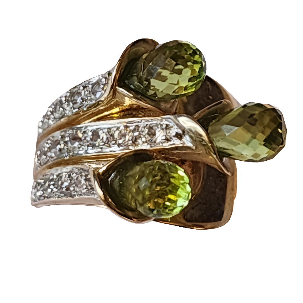10k yellow gold green peridot ring size 7 fine jewelry is a great way to invest
