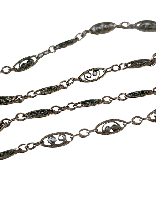 Sterling's silver filagree necklace