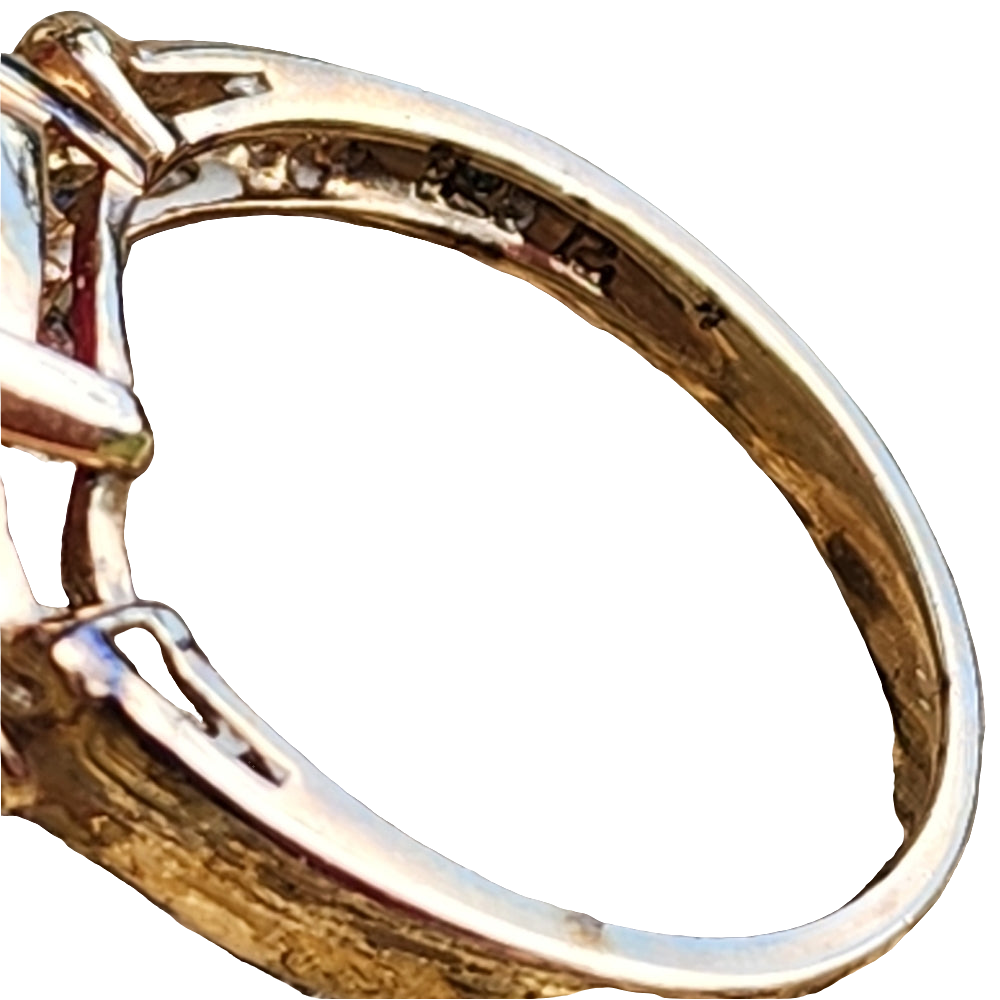 Sterling silver gold vermeil 1.97 pink sapphire relios Carolyn Pollack size 9