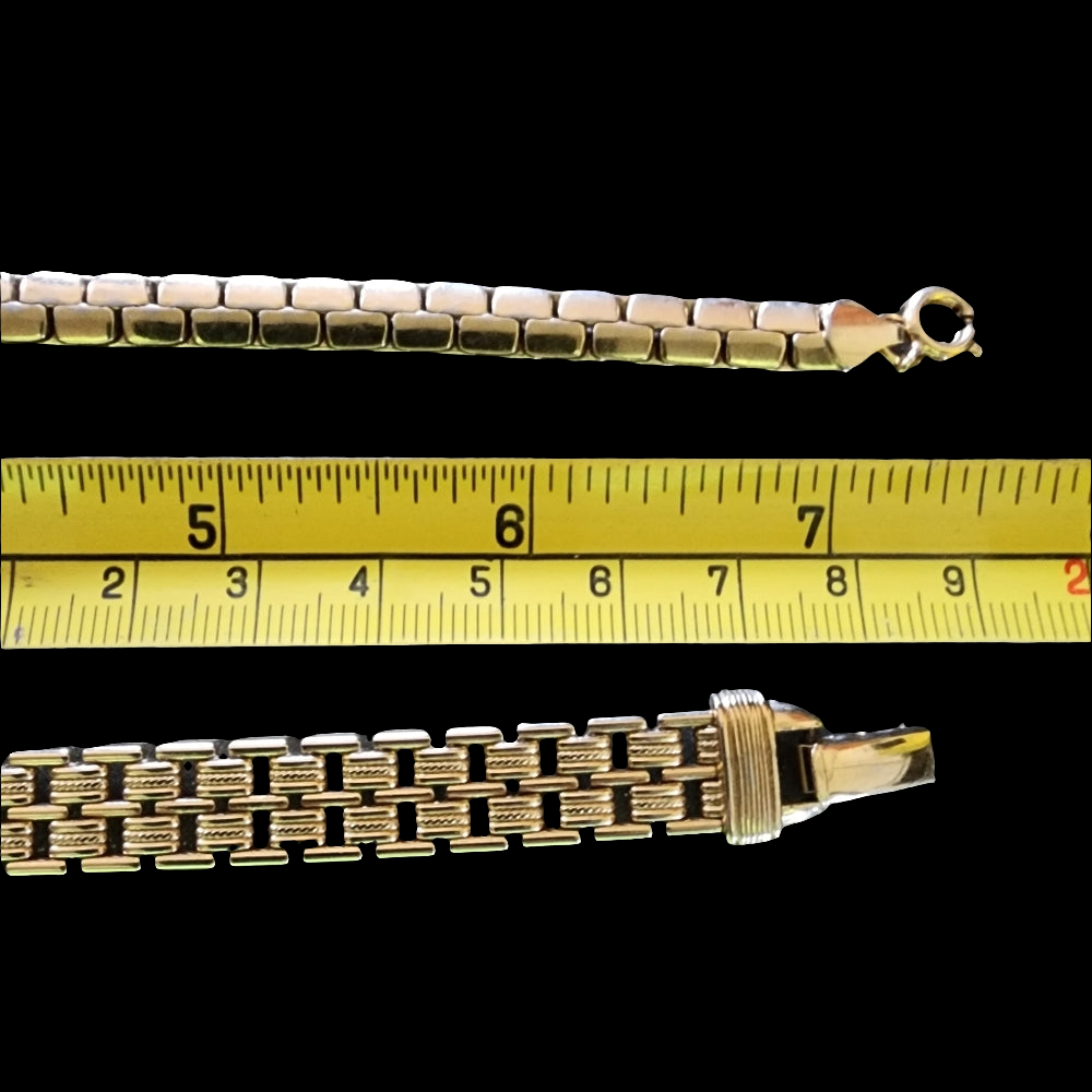 Bundle lot Vintage Avon 3 Bracelets gold tone fashion costume jewelry