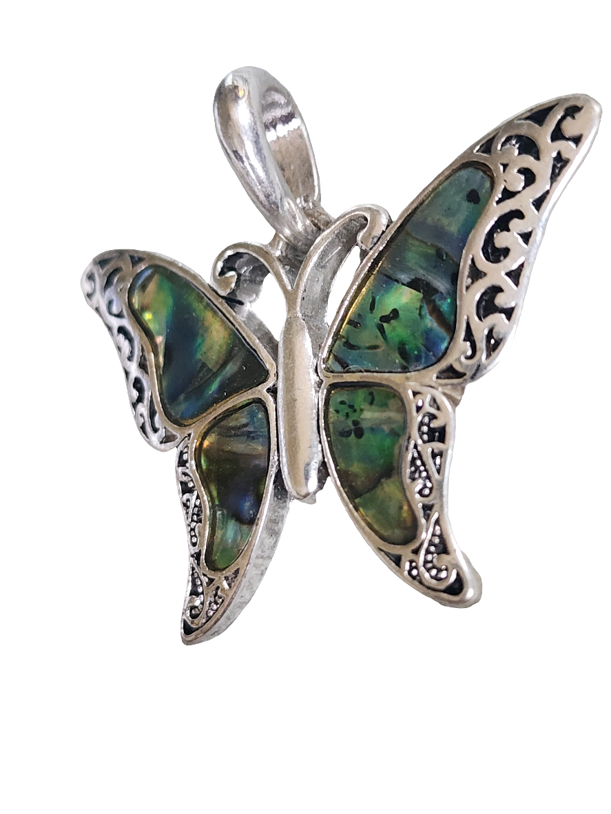 Butterfly abalone wings pendant