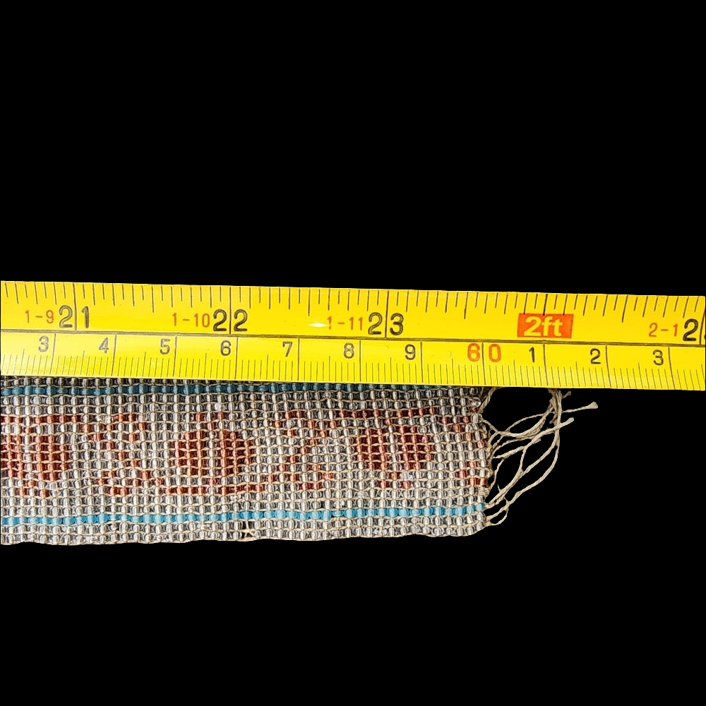 Antique glass beadwork belt wrap bracelet panel handmade Native American ?