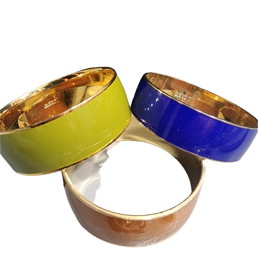 Costume fashion jewelry lot bracelets J crew enamel gold tone Hoop earrings