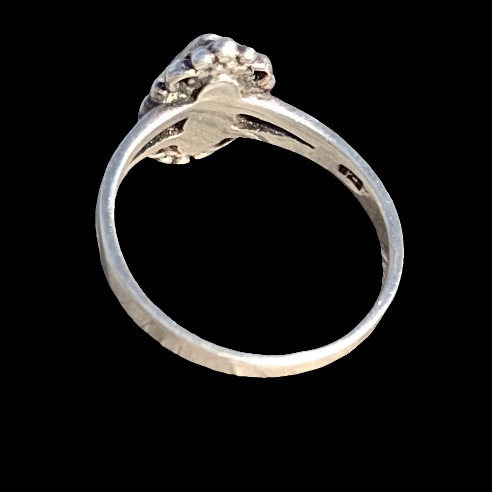 vintage Sterling silver Native American Hopi artist Nathan Fred ring size 8.25