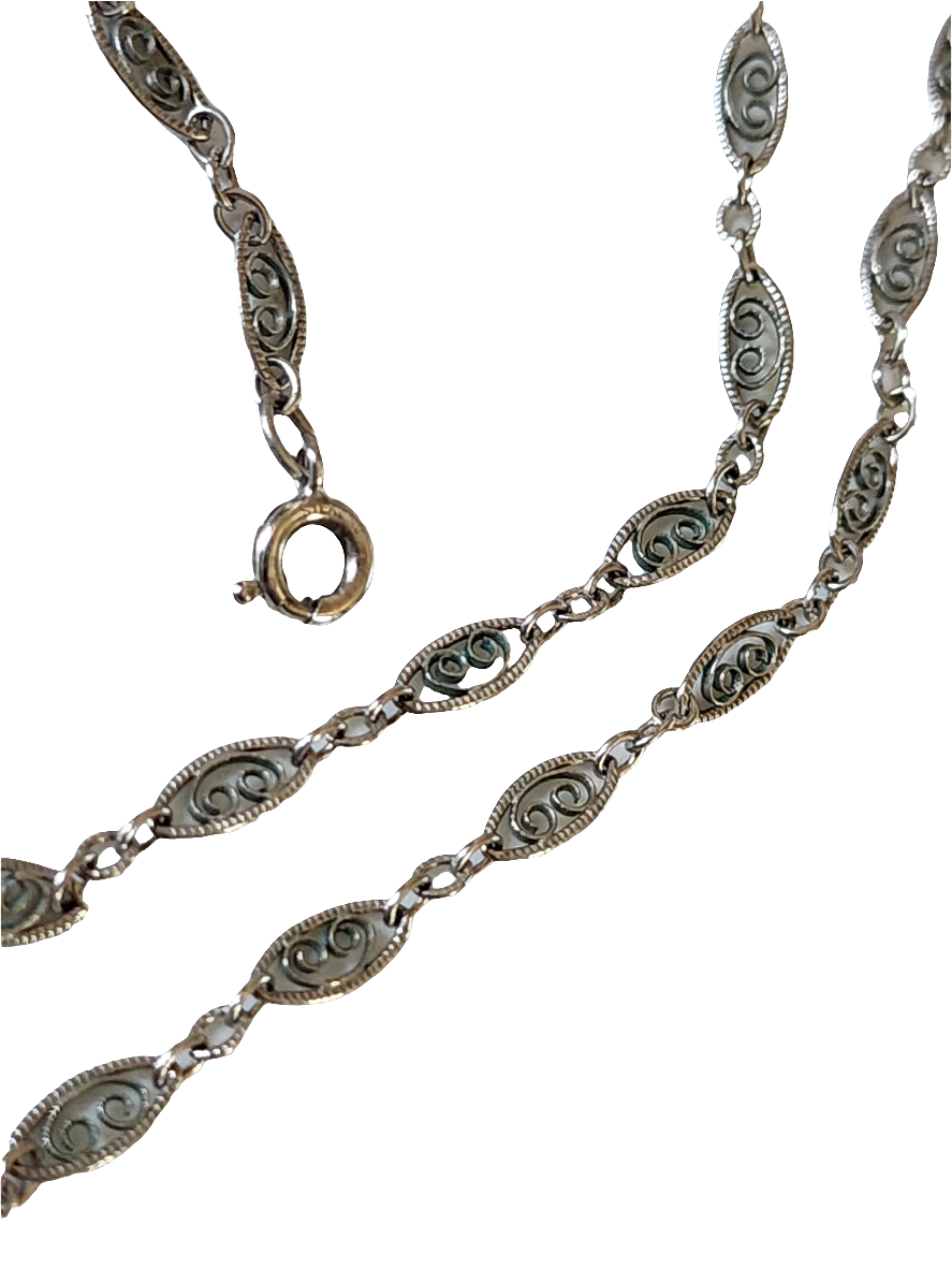 Sterling's silver filagree necklace