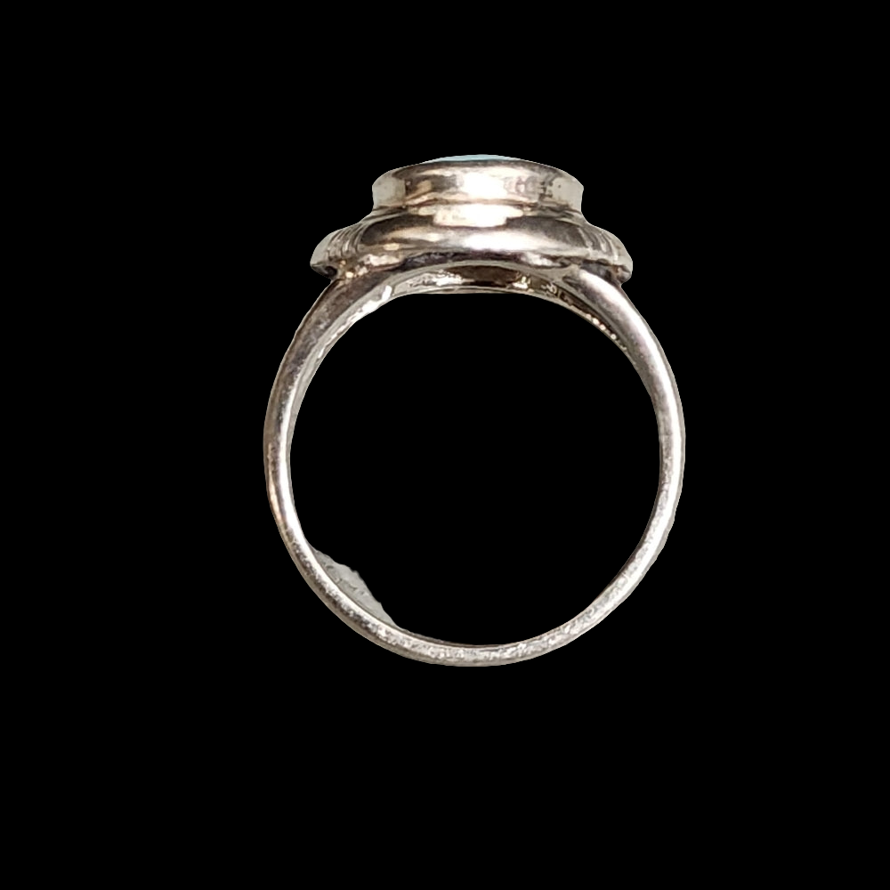 Carolyn Pollack Relios jewelry multi inlay sterling silver ring size 8 designer