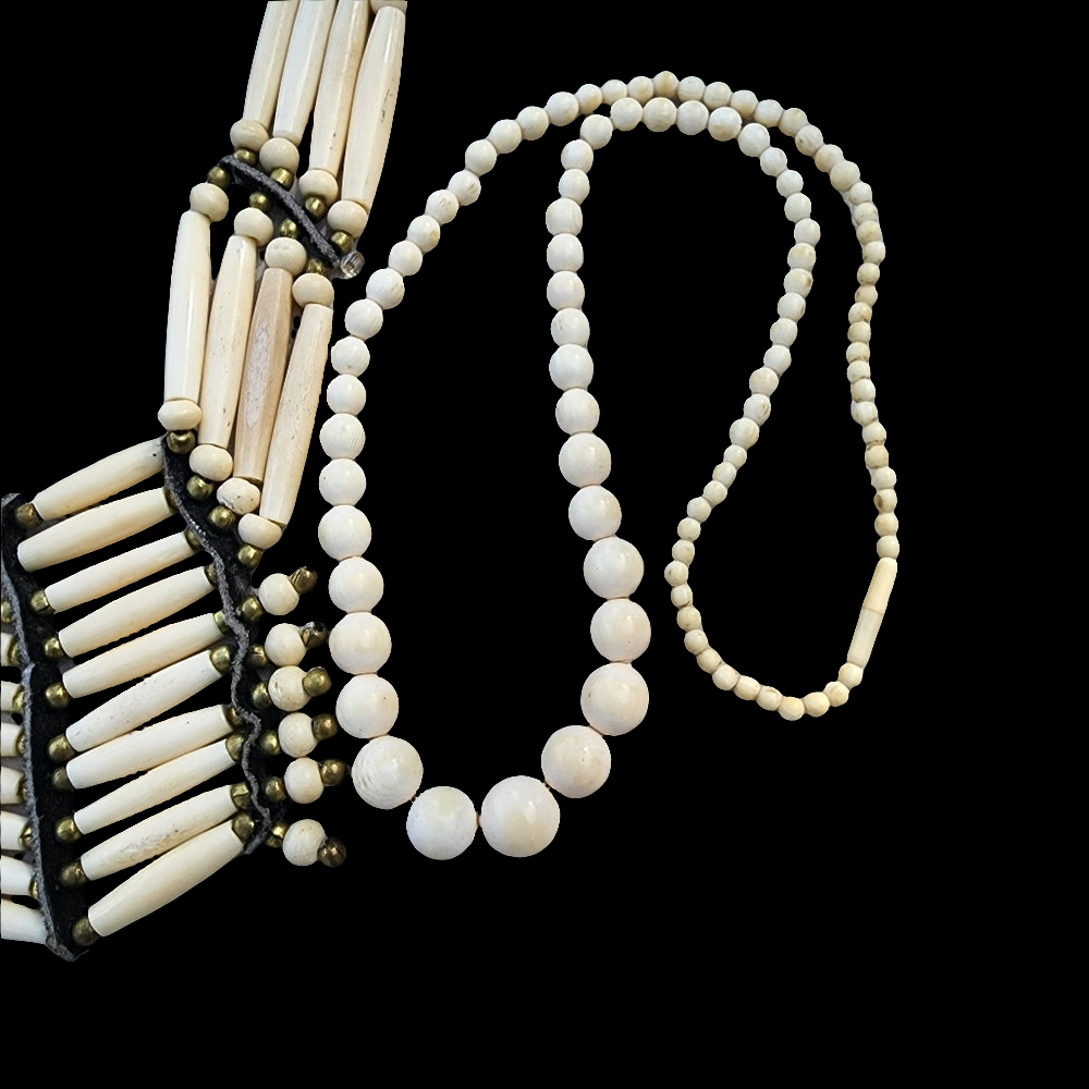 Lot of organic jewelry Wood bone Native American necklace bracelets earrings