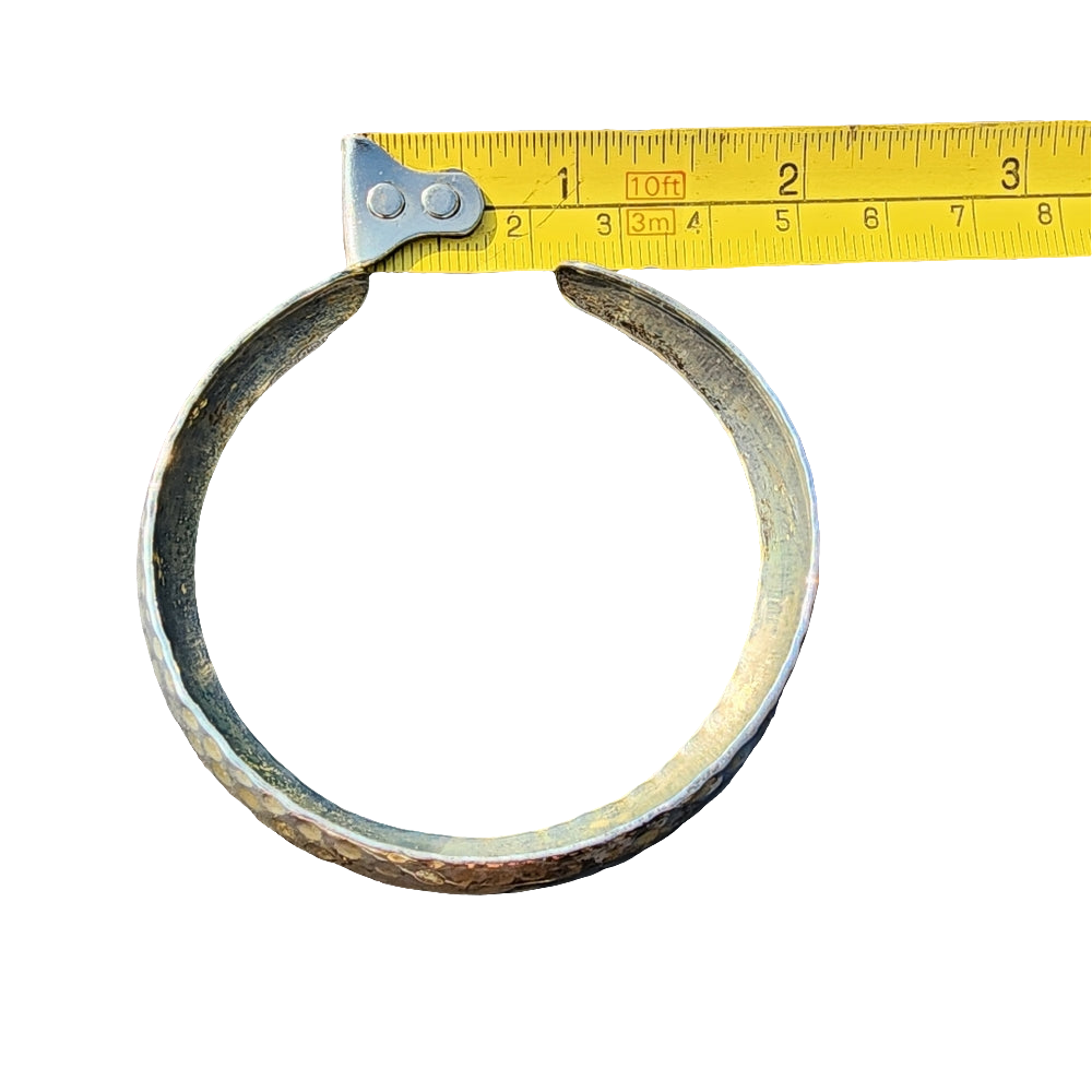 Sterling silver hammered cuff bracelet fine fashion Jewelry