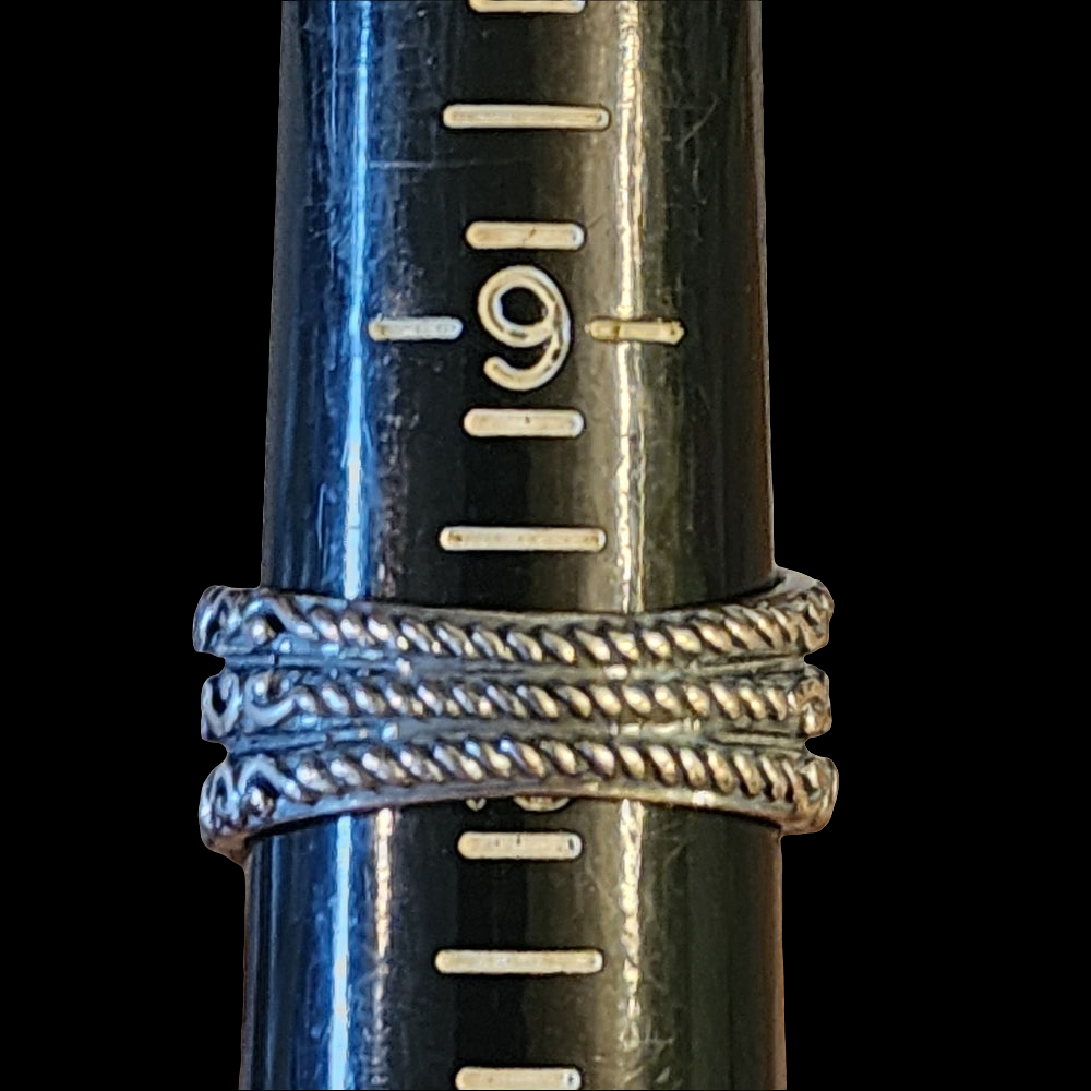 Sterling Silver Carolyn Pollack Relios Sleeping Beauty Turquoise ring size 10