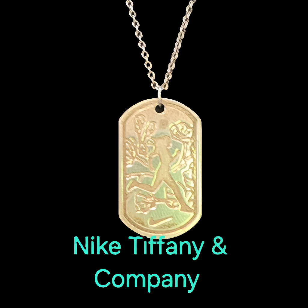 Sterling silver Tiffany & Company necklace with pendant 2013 Nike NWM Washington