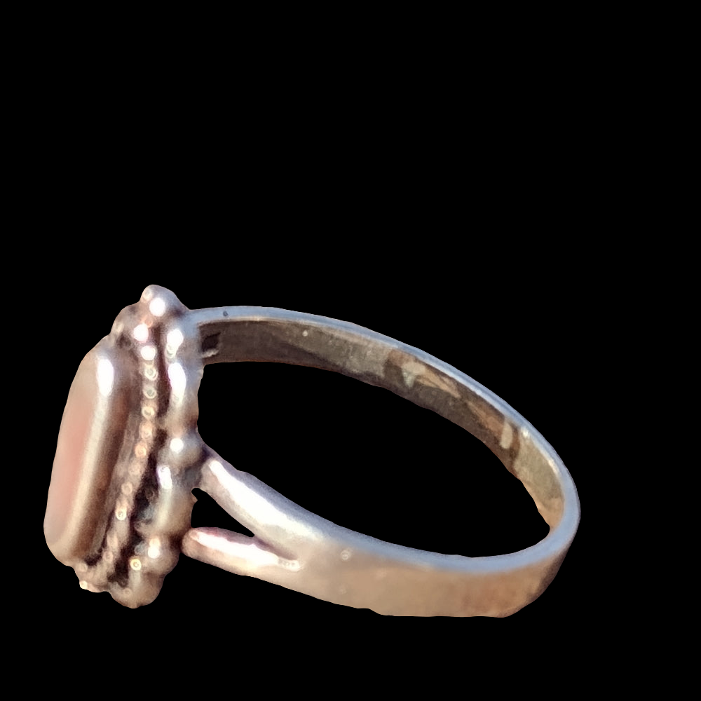 vintage Sterling silver Native American Hopi artist Nathan Fred ring size 8.25