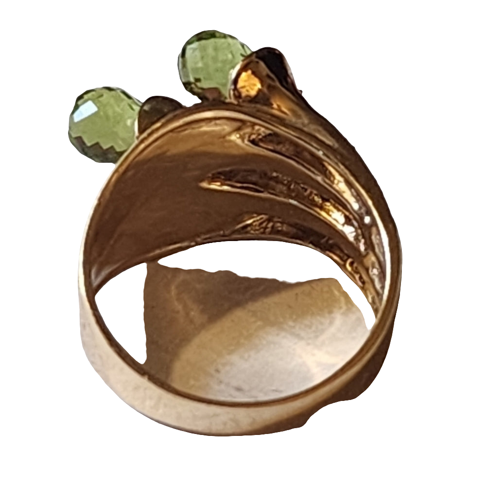 10k yellow gold green peridot ring size 7 fine jewelry is a great way to invest