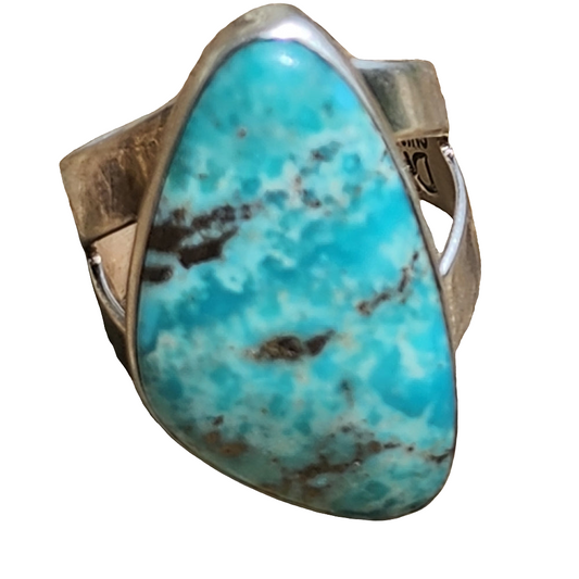 Sterling silver Jay King Desert Rose company turquoise ring size 8.5