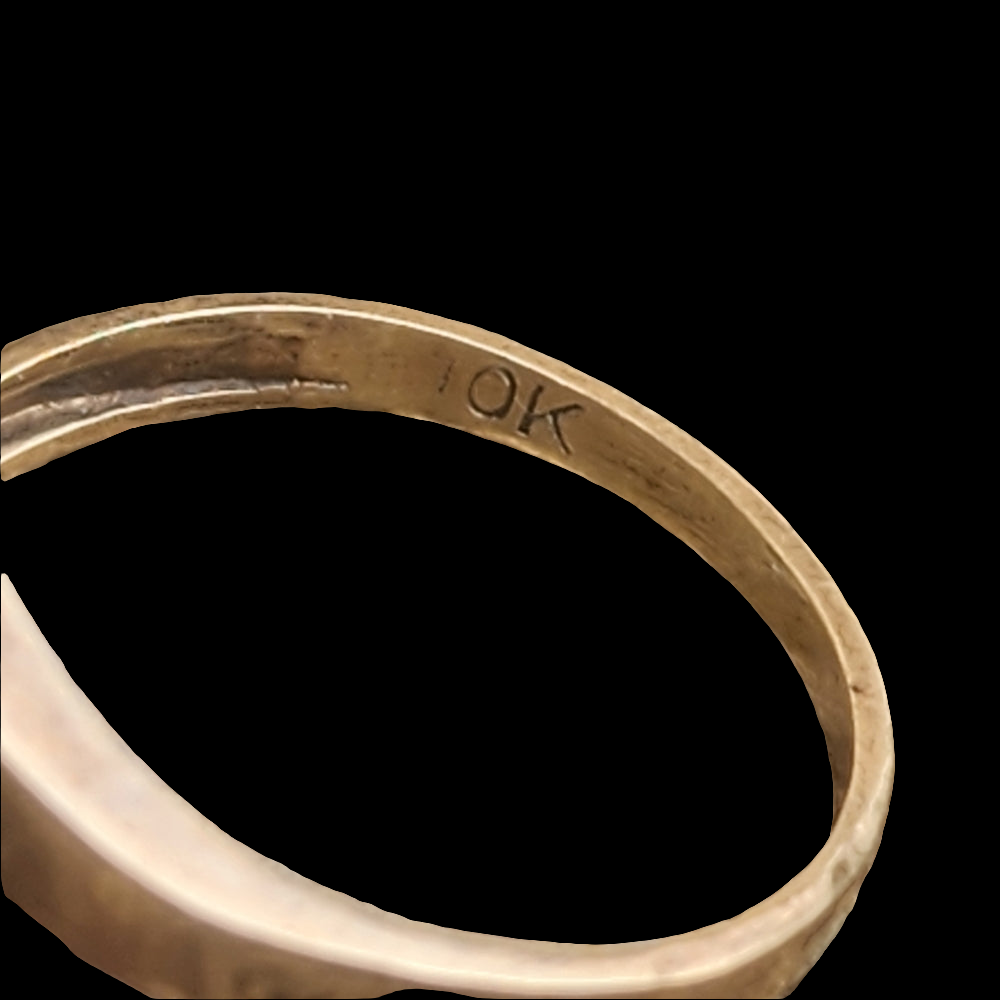 Antique Dainty 10k gold citrine ring size 6.25 fine jewelry wedding engagement