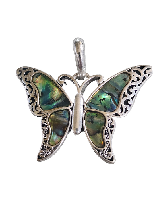 Butterfly abalone wings pendant
