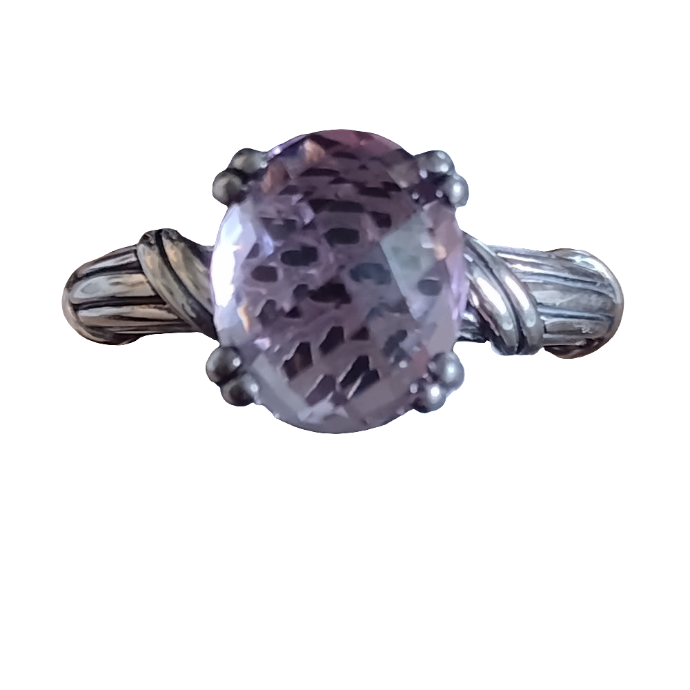 Peter Thomas Roth sterling silver fantasies Rose de France ring size 9