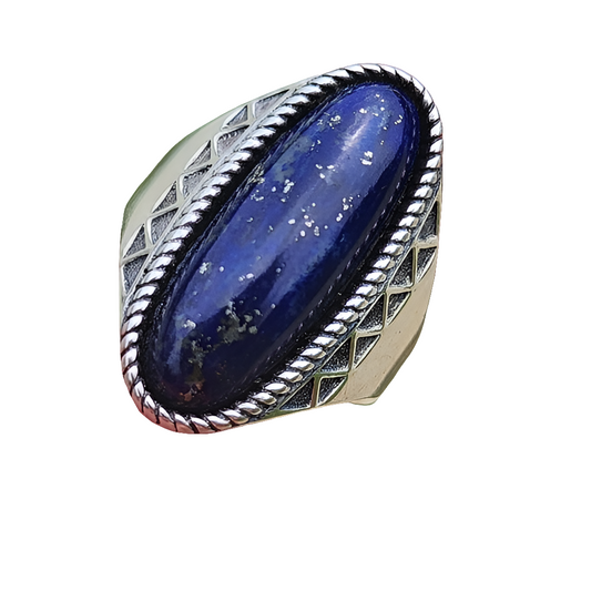 Dakota West Design sterling silver blue lapis lazuli size 6
