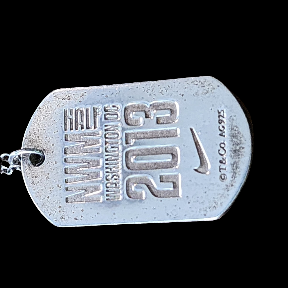 Sterling silver Tiffany & Company necklace with pendant 2013 Nike NWM Washington