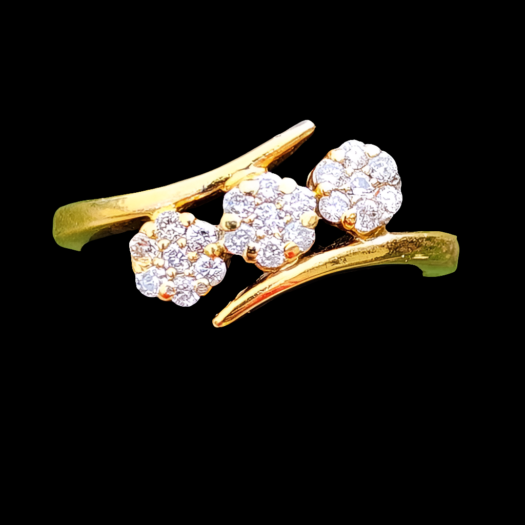 14k karat yellow gold wedding engagement promise diamond ring size 6.75