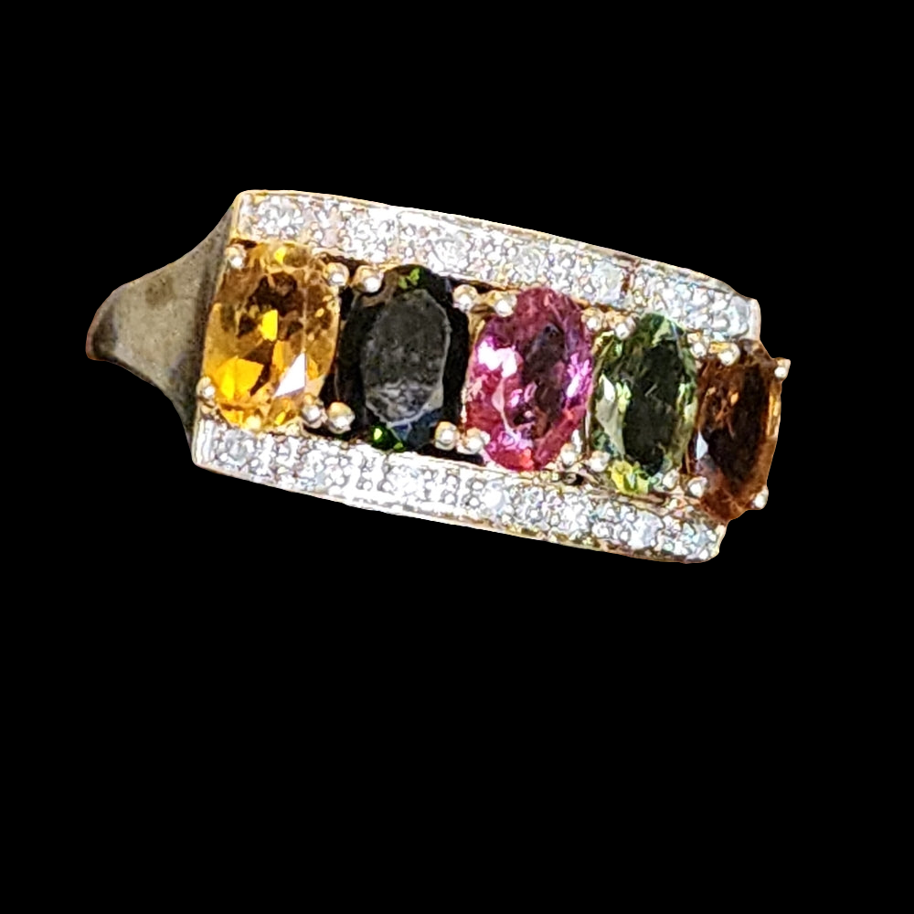 10k karat yellow gold multi gem ring size 8 also gold is a great investment