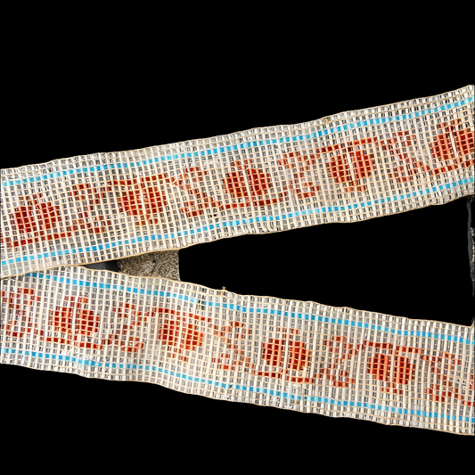 Antique glass beadwork belt wrap bracelet panel handmade Native American ?