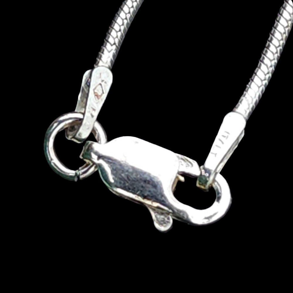 Sterling silver Sajen green jade cabachon amethyst pendant 925 Italy necklace