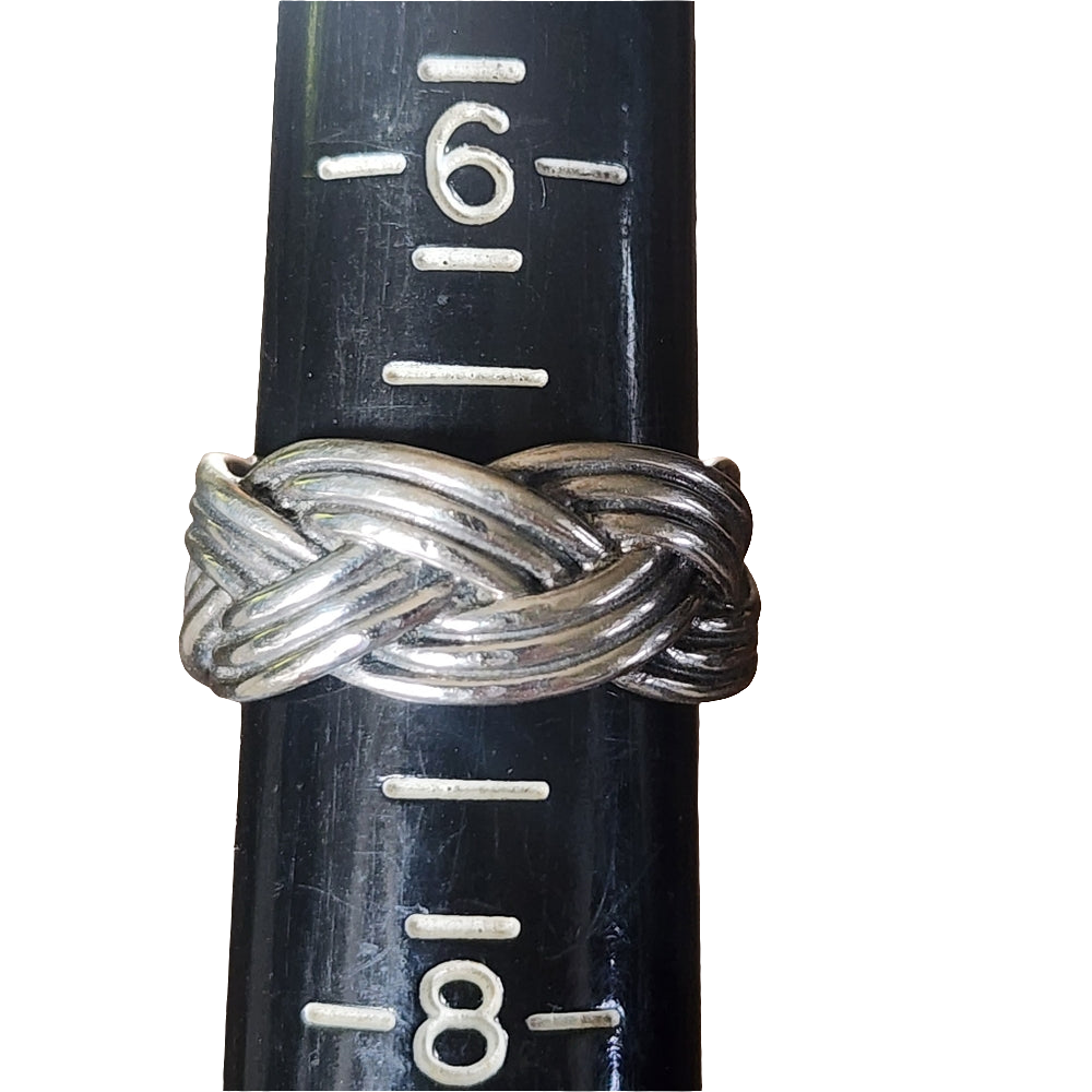 Retired Tied Together Pandora Amethyst Ring Size 7 Rare fine Jewelry ALE