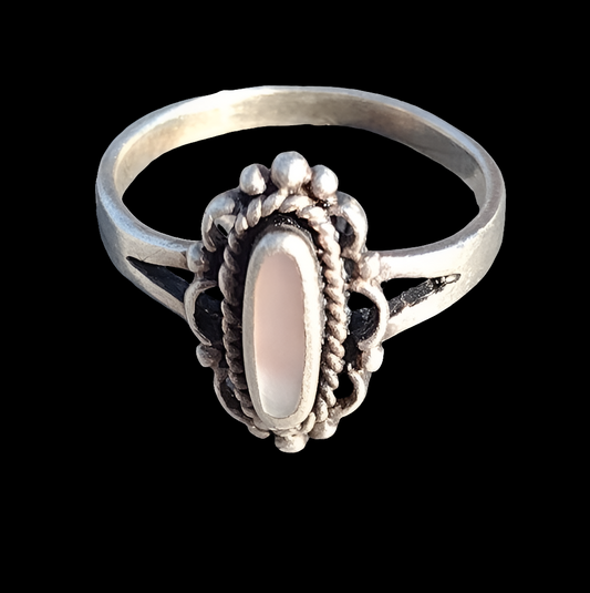vintage Sterling silver Native American Hopi artist Nathan Fred ring size 8.25