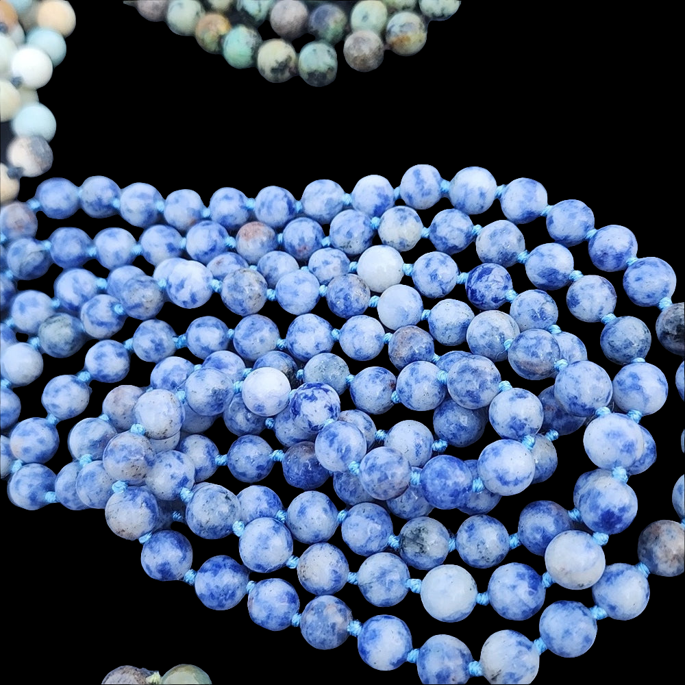 SALE Bundle lot of 5 hard stone long necklaces gemstone crystal
