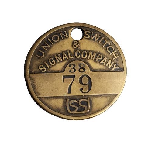 Union switch signal company Railroad equipment watch fob pittsburgh PA train