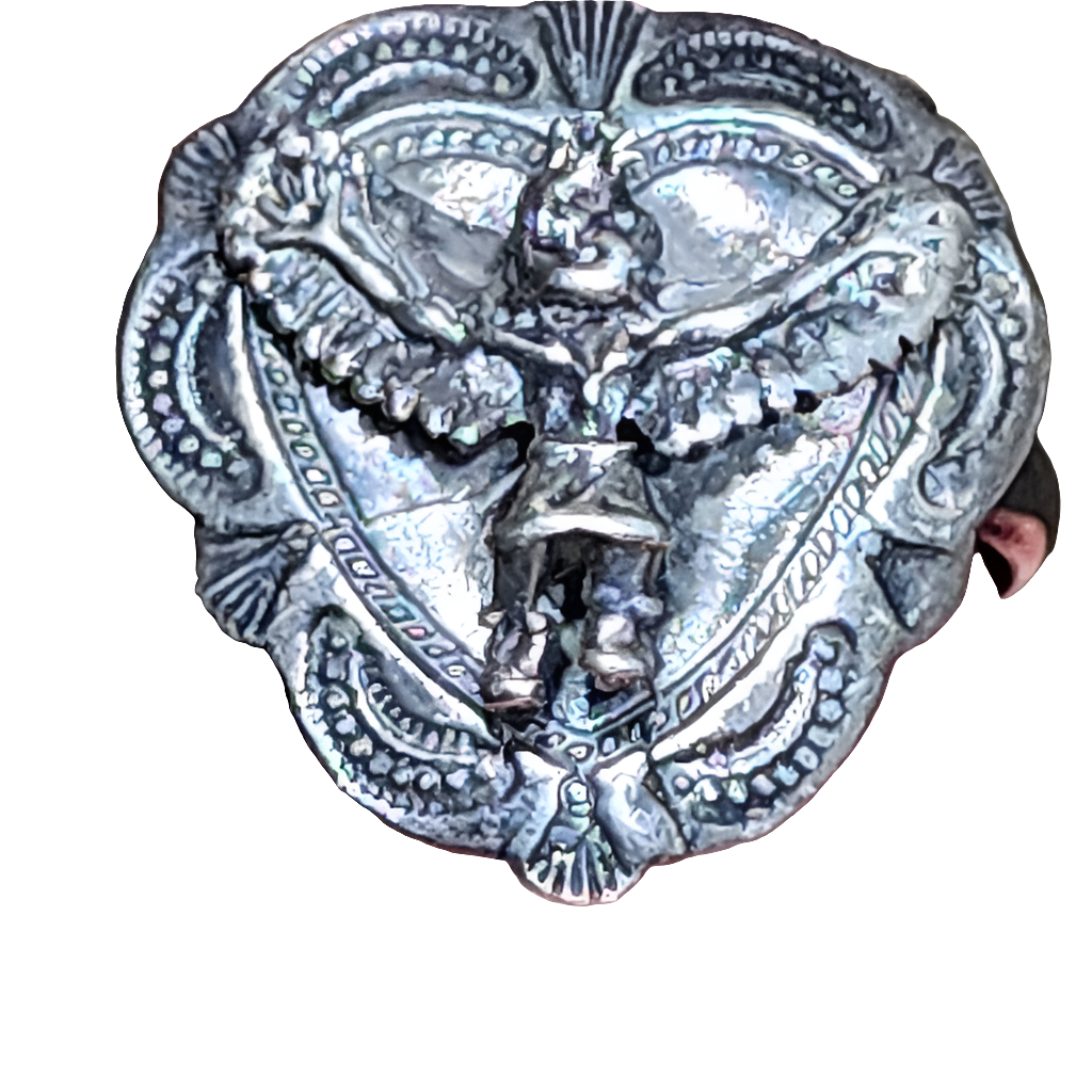 Vintage Sterling silver Native American eagle dancer Kachina ring size 8